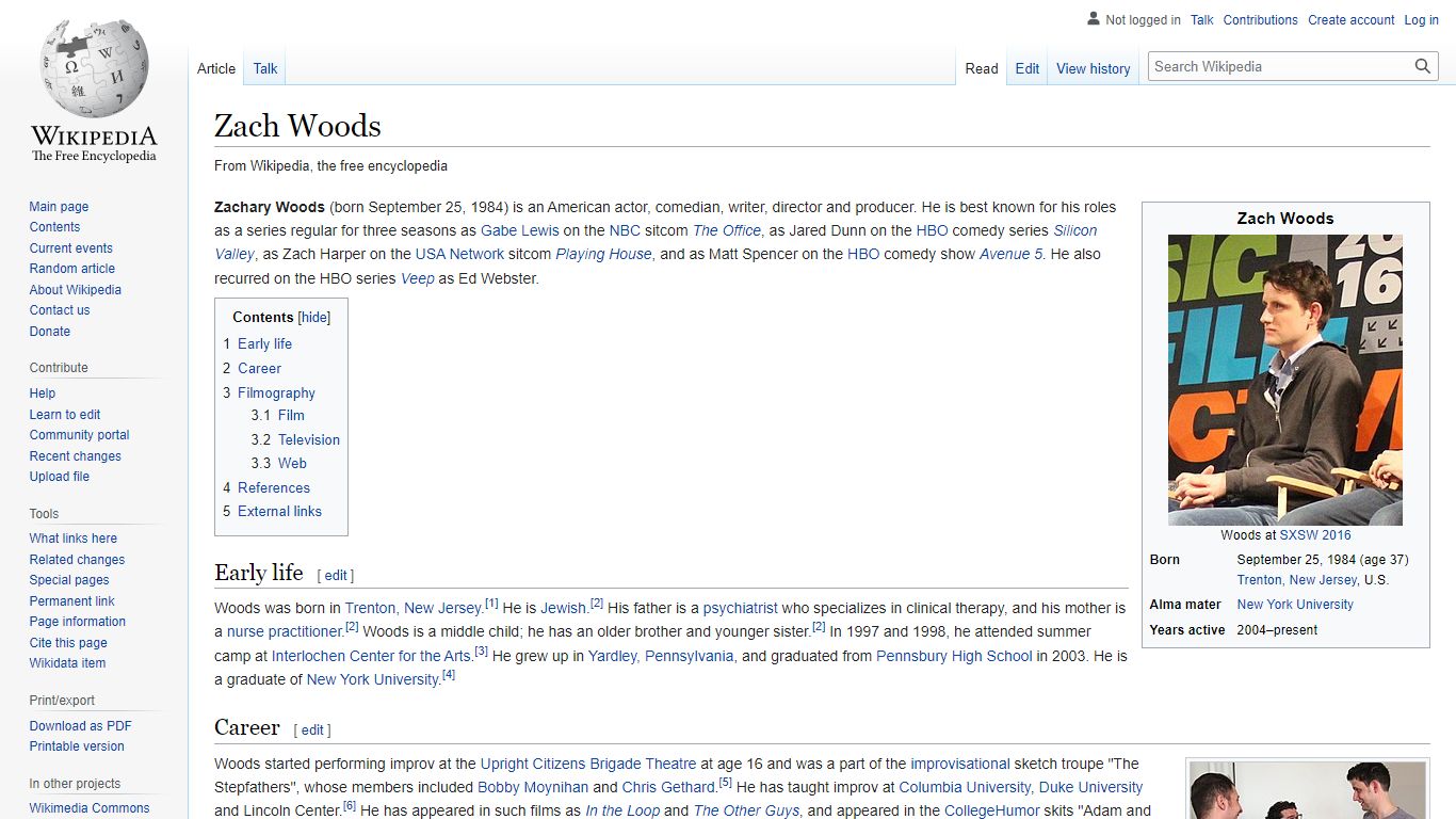 Zach Woods - Wikipedia